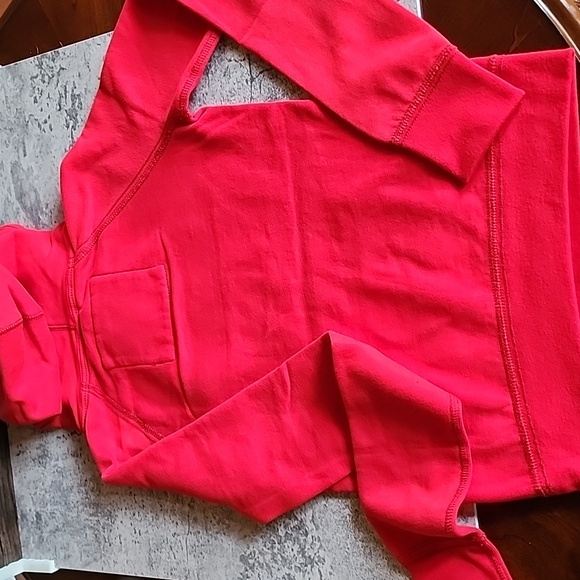 Abercrombie & Fitch pop over red hoodie sweatshirt xs size vintage - Picture 12 of 16